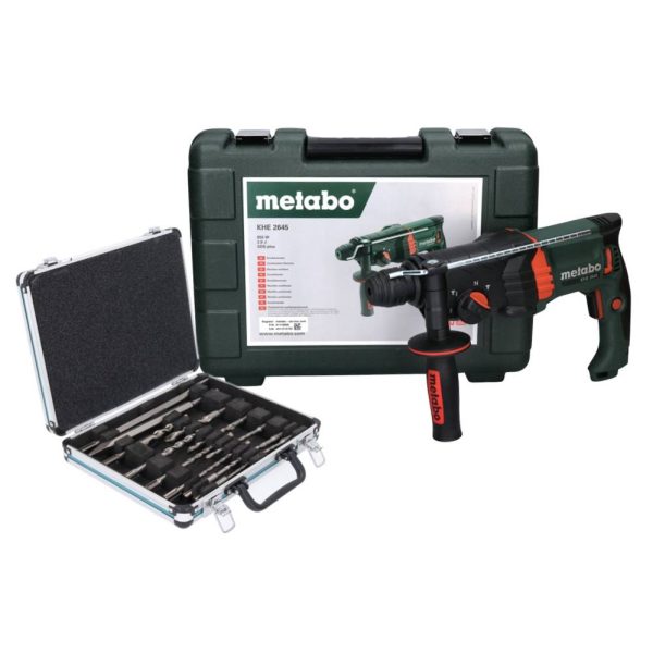30866-Metabo-KHE-2645--Kombihammer-850-W-2-9-J-SDS-plus---13-tlg--Bohrer-Meissel-Set---Koffer_1