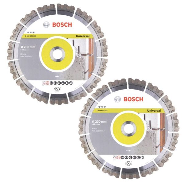 42381-Bosch-Diamanttrennscheibe-Set-2x-Best-for-Universal-230-x-22-23-mm---2x-2608603633--_1