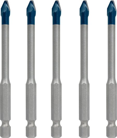 Bosch EXPERT HEX-9 HardCeramic Bohrer, 5tlg Dachziegel-Set 6mm (2 608 900 599)