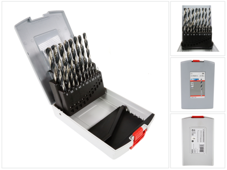 Bosch Professional 2608577351 19-teiliges PointTeQ HSS-Spiral-Bit-Set (für Metall, ProBox, Bohrschrauber-Zubehör), 1,0–10,0 mm