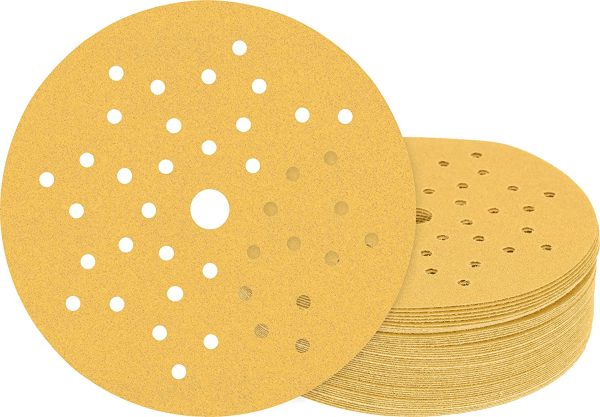 Bosch Professional 50x Schleifpapier Expert C470 mit 8 Löchern (für Hartholz, Farbe auf Holz, Ø 125 mm, Körnung 120, Zubehör Exzenterschleifer)
