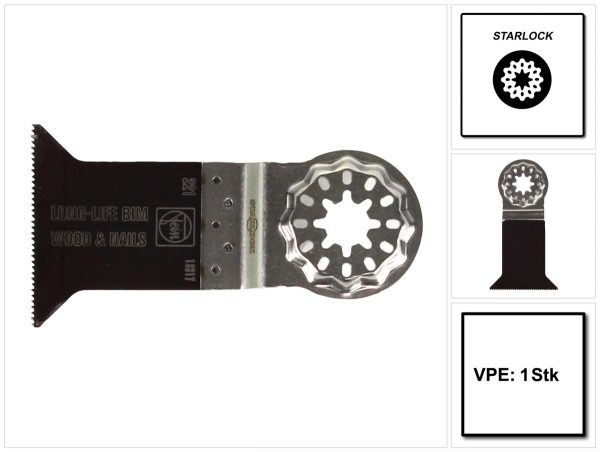 Fein E-Cut Long-Life Starlock Sägeblatt 1 Stk. 50 x 50 mm ( 63502221210 ) BI-Metall