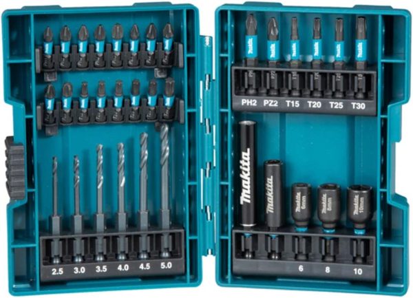 Makita B-66896 Bit Set Impact Black 33 tlg. S2 Stahl + Koffer