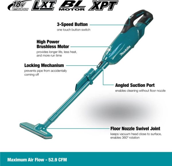 Makita-DCL281FZ-Handstaubsauger-Mehrfarbig-Bunt -1