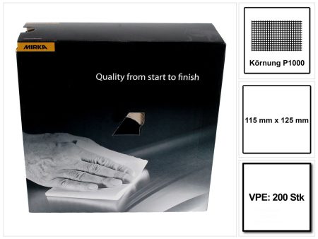 Mirka Goldflex Soft 115x125mm P1000 200Stk. ( 2912707092 ) Handpad Rolle perforiert