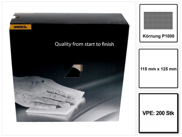 Mirka Goldflex Soft 115x125mm P1000 200Stk. ( 2912707092 ) Handpad Rolle perforiert